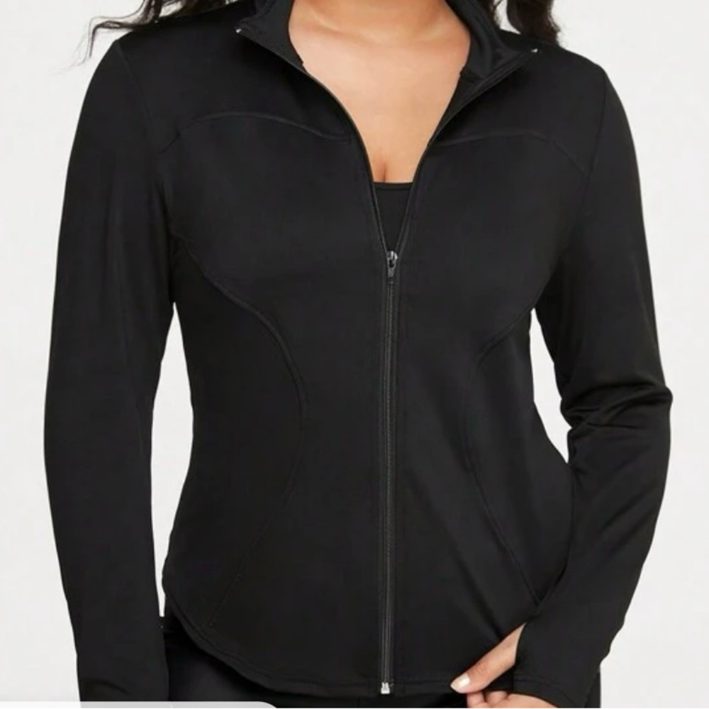 Kids Black Workout long sleeve jacket